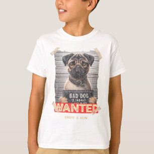 Schnüffel & Renn Mops: Entzückender Flüchtling auf T-Shirt
