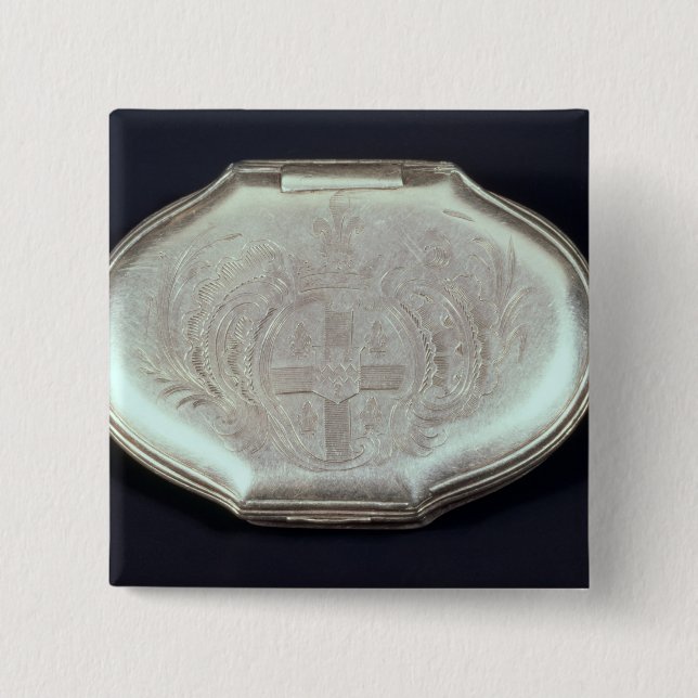 Schnüffeln Sie den Kasten, der mit einem Wappen, Button (Vorderseite)