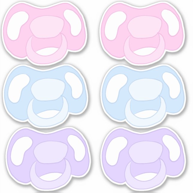 Schnuller-Aufkleber Aufkleber (Vorderseite)