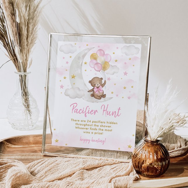 Schnuller Hunt Game Girl Teddy Bärenballons Unters Poster (Von Creator hochgeladen)