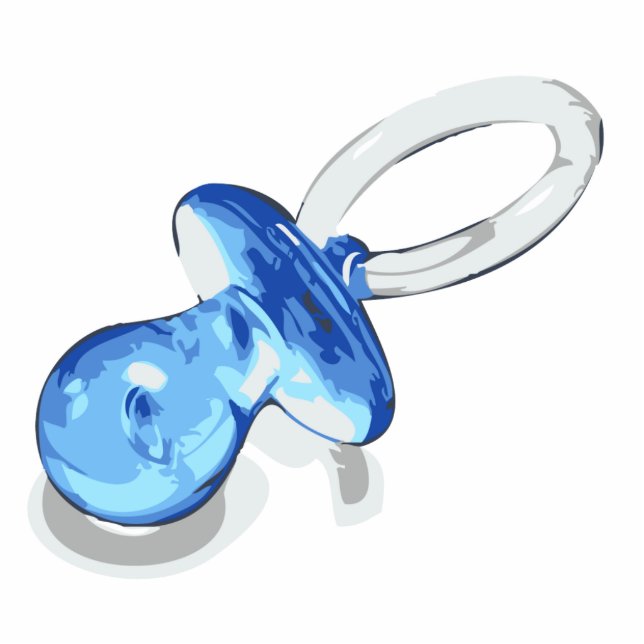 Schnuller-Verzierung Fotoskulptur Ornament (Vorne)