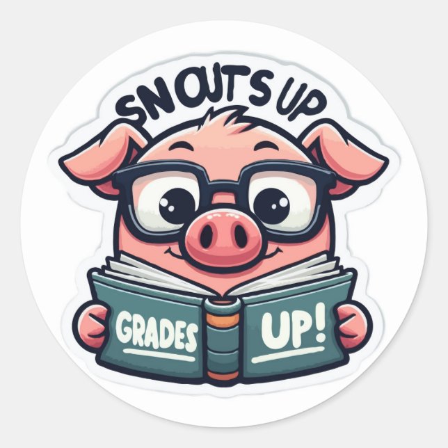 Schnuppern, die Qualität steigern - zurück zur Sch Runder Aufkleber (Vorderseite)