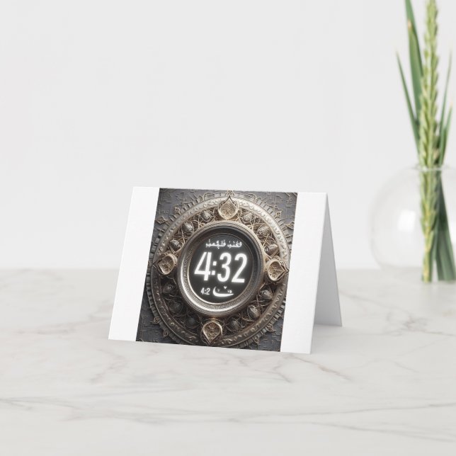 Schnuppern, Iftar, Suhoor und spirituelle Reflekti Dankeskarte (Vorderseite)