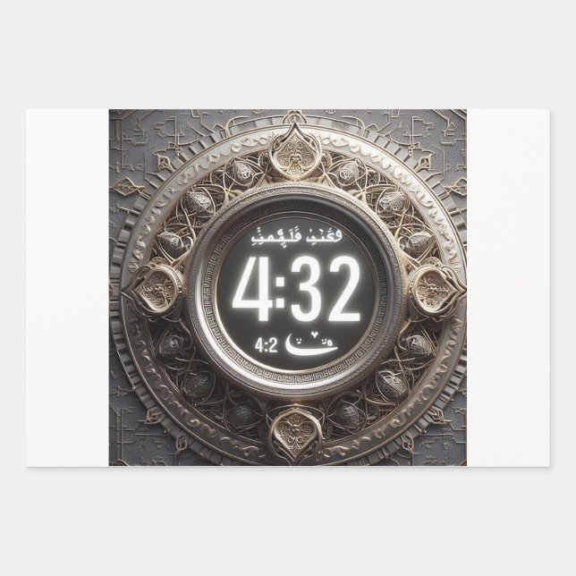 Schnuppern, Iftar, Suhoor und spirituelle Reflekti Geschenkpapier Set (Vorderseite)