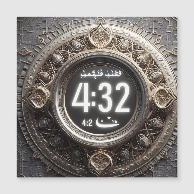 Schnuppern, Iftar, Suhoor und spirituelle Reflekti Magnetkarte (Vorderseite)