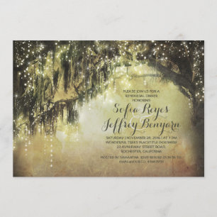 Schnur beleuchtet Vintages Probenabendessen des Einladung