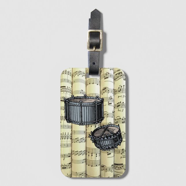 Schnüren auf Noten ~ Gepäckanhänger (Vorderseite Vertikal)