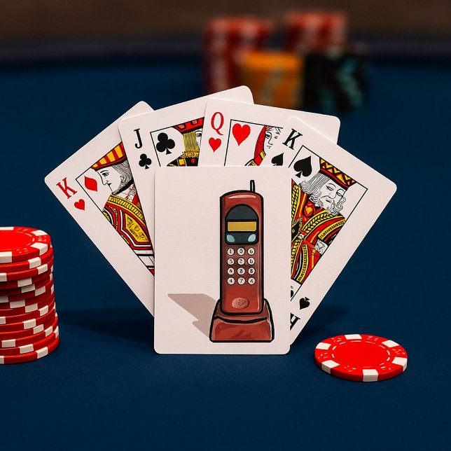 schnurloses Telefon Spielkarten (Von Creator hochgeladen)