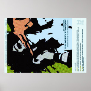SCHNURRBART 2011 UND BART-MEISTERSCHAFTS-PLAKAT POSTER
