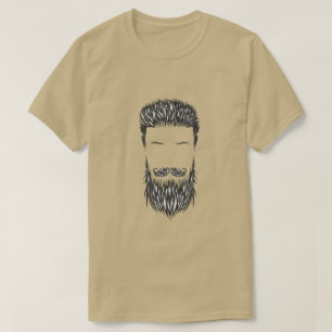 Schnurrbart Bart Augenbrauen Vintage Style T-Shirt