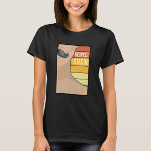 Schnurrbart Bart Kinnbart Retro Bärtiger Humor Spr T-Shirt