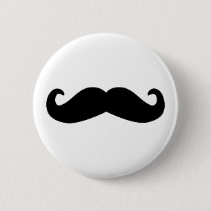 Schnurrbart Button
