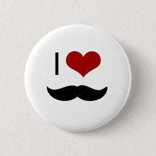 Schnurrbart der Liebe I Button