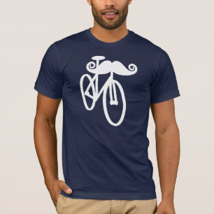 Schnurrbart-Fahrrad T-Shirt