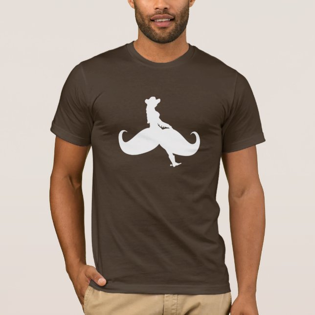 Schnurrbart-Fahrt-shirt T-Shirt (Vorderseite)