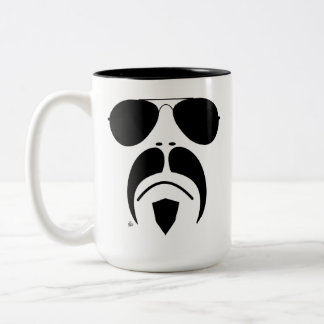 Schnurrbart-Flieger-Art-Sonnenbrille-Tasse Zweifarbige Tasse