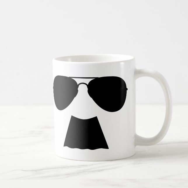Schnurrbart-Flieger-Tasse Tasse (Rechts)