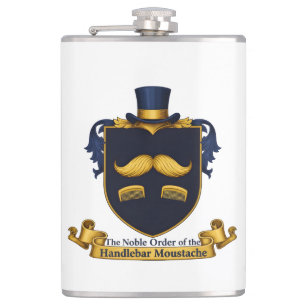 Schnurrbart Gentleman-Flasche Flachmann