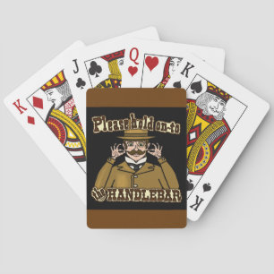 Schnurrbart Gentleman Spielkarten