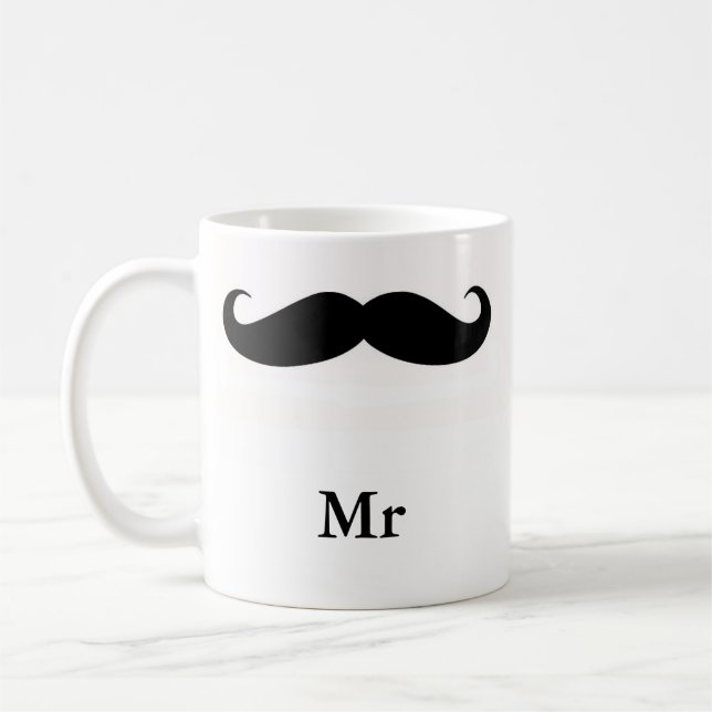 Schnurrbart-Herr Mug Tasse (Links)