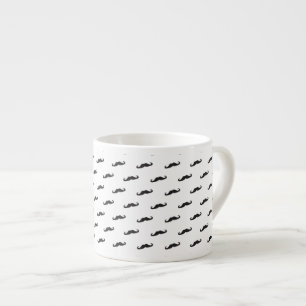 Schnurrbart-Hipster-Muster 2 Espressotasse