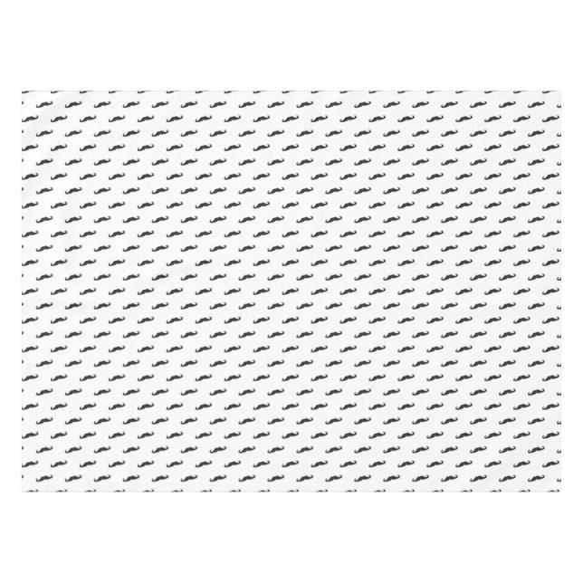 Schnurrbart-Hipster-Muster 2 Tischdecke (Vorderseite (Horizontal))