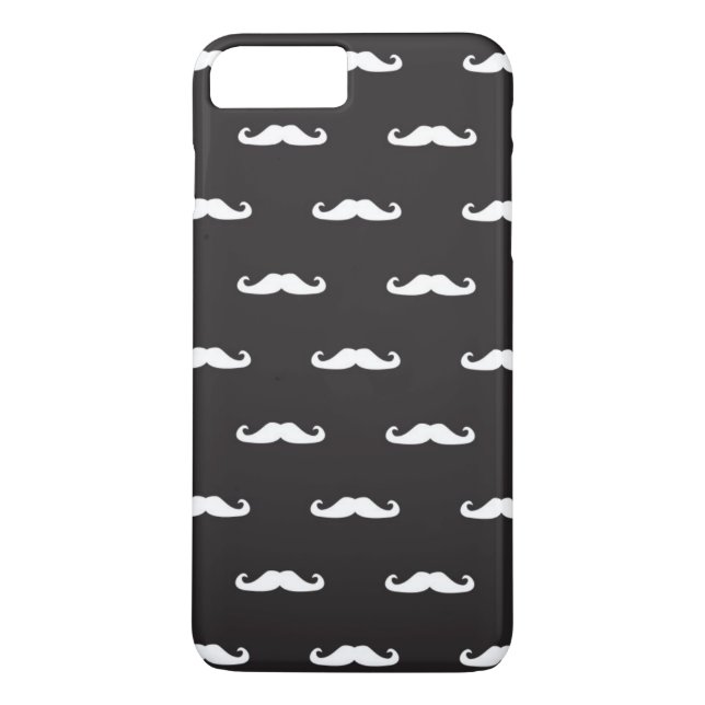 Schnurrbart-Hipster-Muster Case-Mate iPhone Hülle (Rückseite)