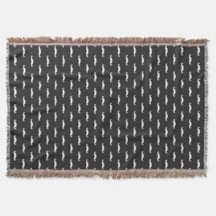 Schnurrbart-Hipster-Muster Decke