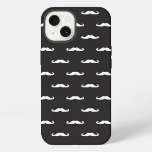Schnurrbart-Hipster-Muster iPhone Hülle