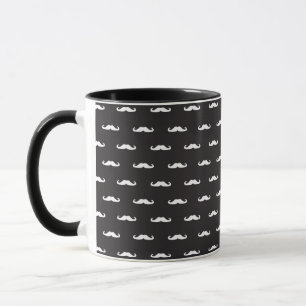 Schnurrbart-Hipster-Muster Tasse