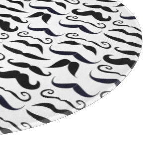 Schnurrbart Hipster Retro-Muster Schneidebrett