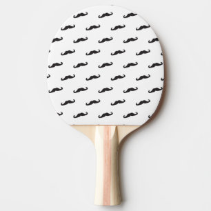 Schnurrbart-Hipstermuster 2 Tischtennis Schläger