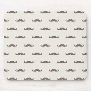 Schnurrbart-Hipstermuster 3 Mousepad