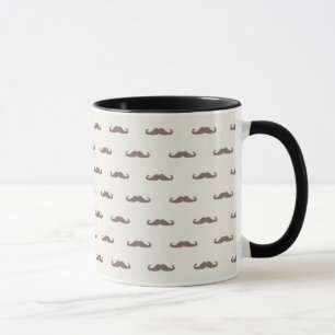 Schnurrbart-Hipstermuster 3 Tasse