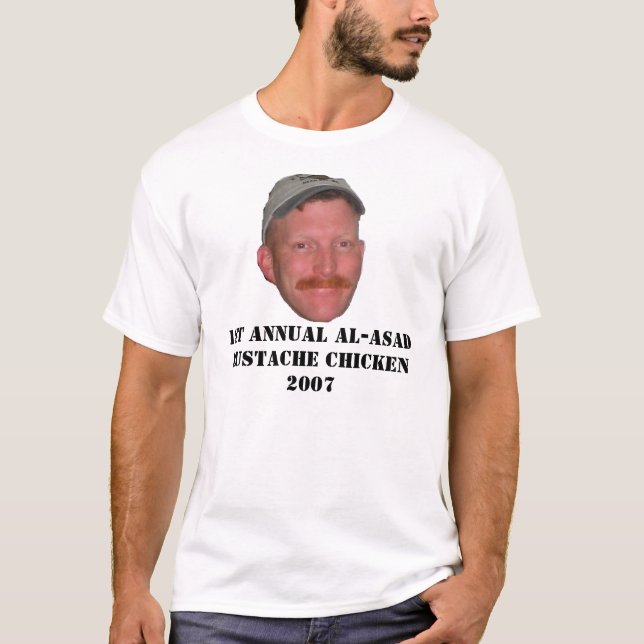 Schnurrbart-Huhn T-Shirt (Vorderseite)