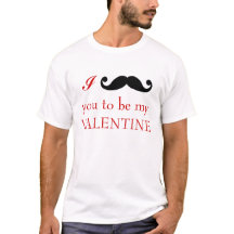 Schnurrbart I Sie, zum mein Valentine-T - Shirt zu