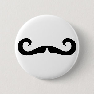 Schnurrbart-Knopf Button