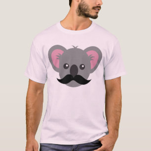 Schnurrbart-Koala T-Shirt