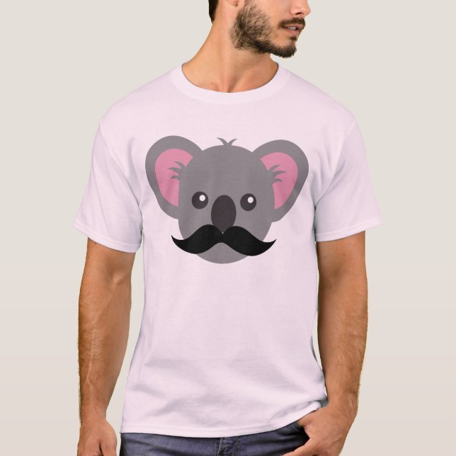 Schnurrbart-Koala T-Shirt (Vorderseite)