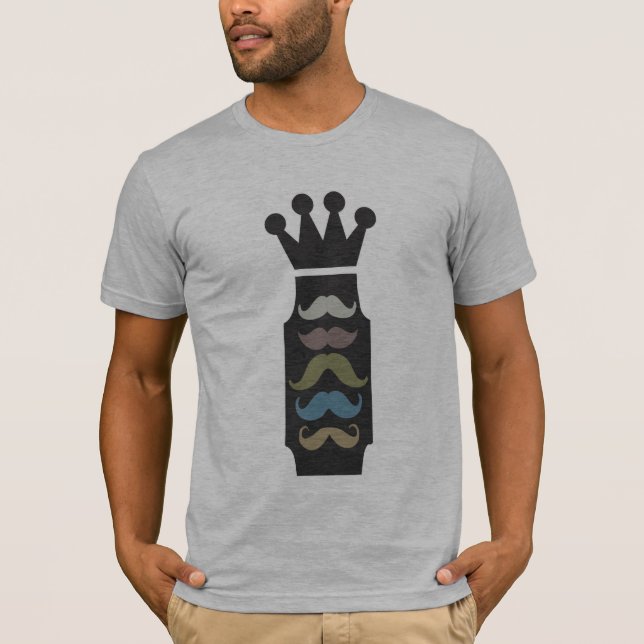 Schnurrbart-König T-Shirt (Vorderseite)