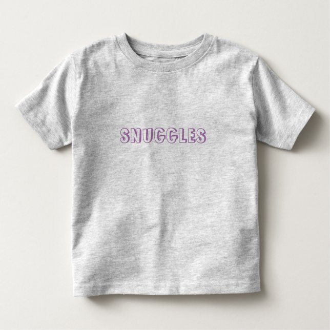 "Schnurrbart"-Lavendel Kleinkind T-shirt (Vorderseite)