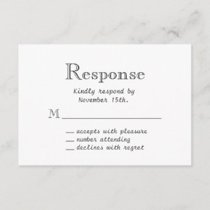 Schnurrbart & Lippen RSVP Karte