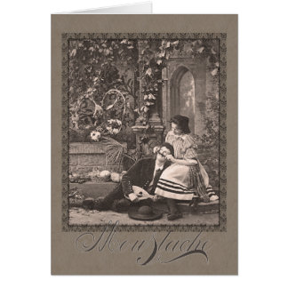 Schnurrbart Lustige Romantische Antike Postkarte