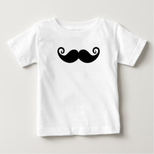 Schnurrbart-Manie Baby T-shirt