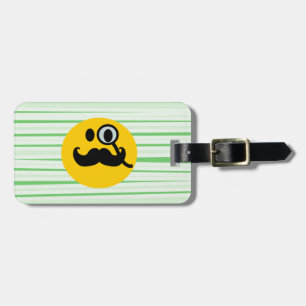 Schnurrbart Monocle Gepäckanhänger