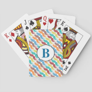 Schnurrbart Mr. Hipster Vintage Retro Spielkarten