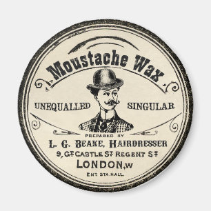 Schnurrbart Mustach Wachs-Vintager Magnet
