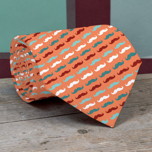 Schnurrbart-Muster Krawatte