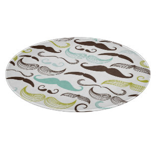 Schnurrbart-Muster, Retro-Stil 2 Schneidebrett