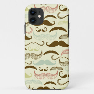 Schnurrbart-Muster, Retro-Stil 4 Case-Mate iPhone Hülle